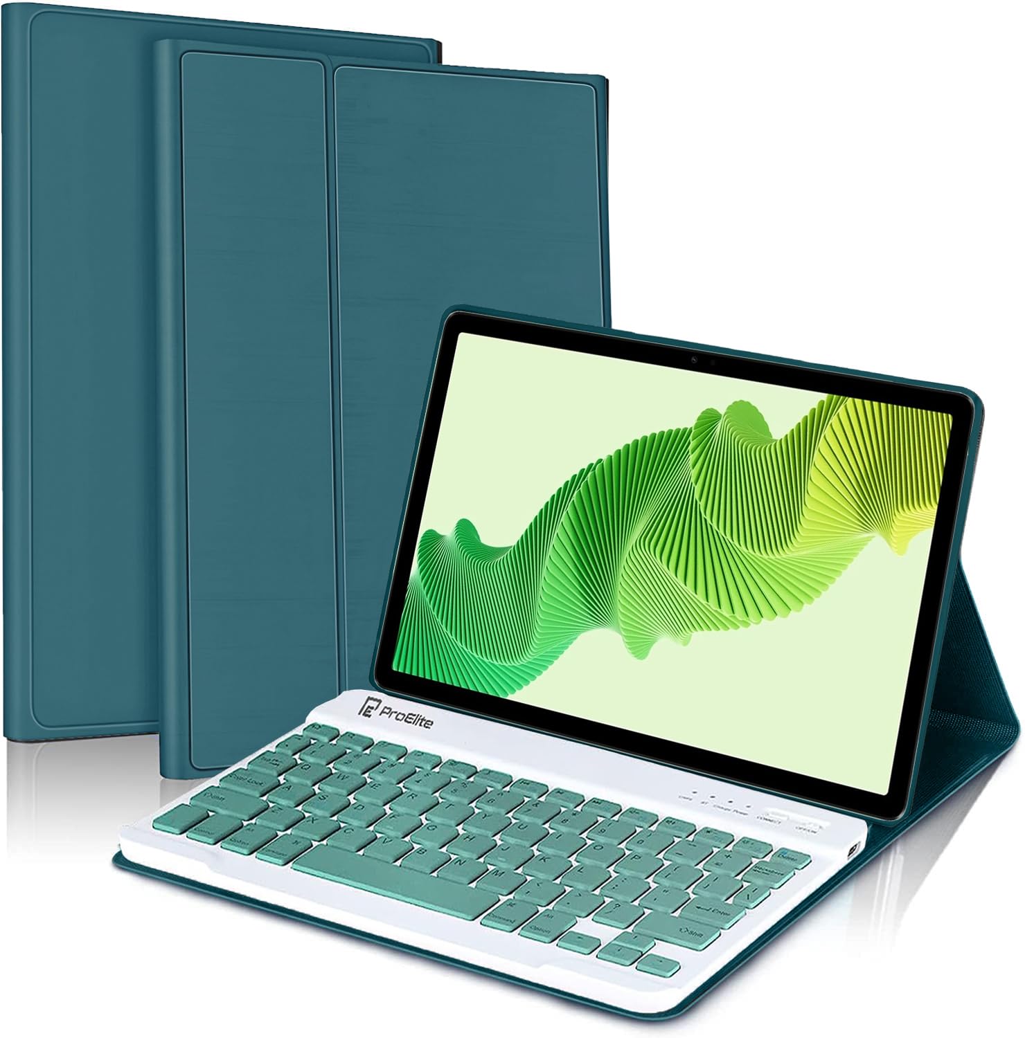 ProElite Keyboard case for Realme Pad 2 11.5 inch Magnetic Detachable Wireless Bluetooth Keyboard Built-in 7-Colors Backlit, Dark Green (B0CY86LBZP) Amazon Price History, Amazon Price Tracker