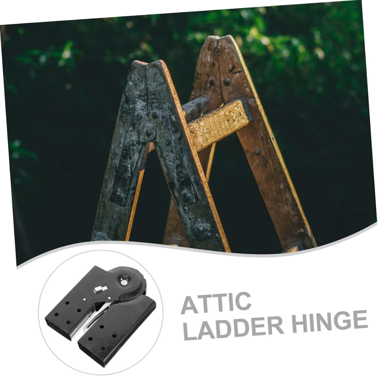 Housoutil 4pcs Step Ladder Hinge Lightweight Ladder Hasp Hinge Attic Parts Quick Release Joint