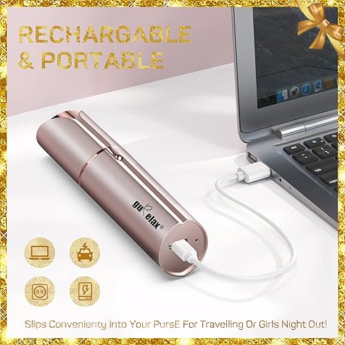 Miniatura 4 de Removedor de vello facial para mujeres, dispositivo de depilación sin dolor (con 2 cabezales de repuesto), la mejor afeitadora facial táctil para