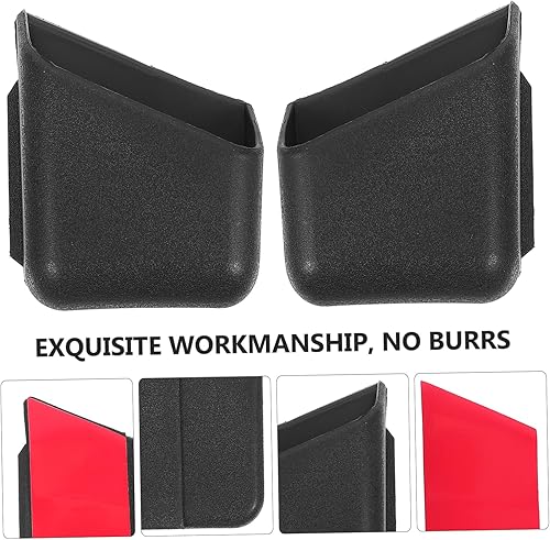 Miniatura 7 de VICASKY 4 cajas de almacenamiento de plástico para llevar, caja organizadora de plástico, caja de almacenamiento adhesiva, cajas de almacenamiento