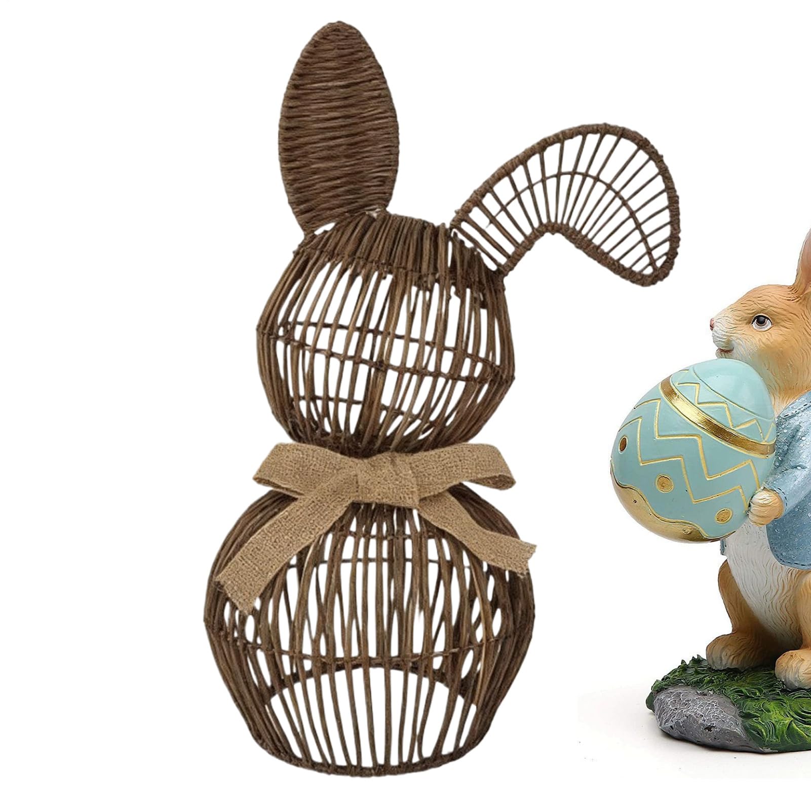 Lapin de Pâques pour jardin de printemps et décoration de table de fête