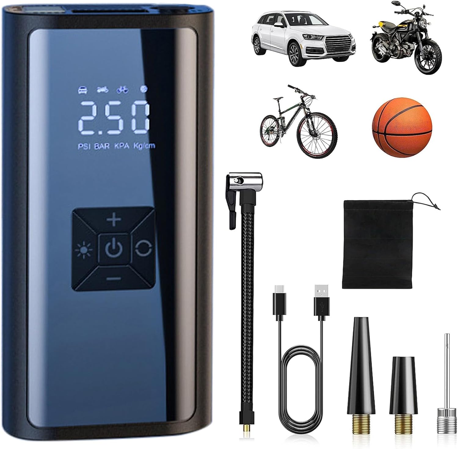 電動空気入れ 6000mAh コードレス 車 自転車電動エアーポンプ タイヤインフレーター
💰2879円 → 1439円
💰2879円 → 1439円
💰2879円 → 1439円