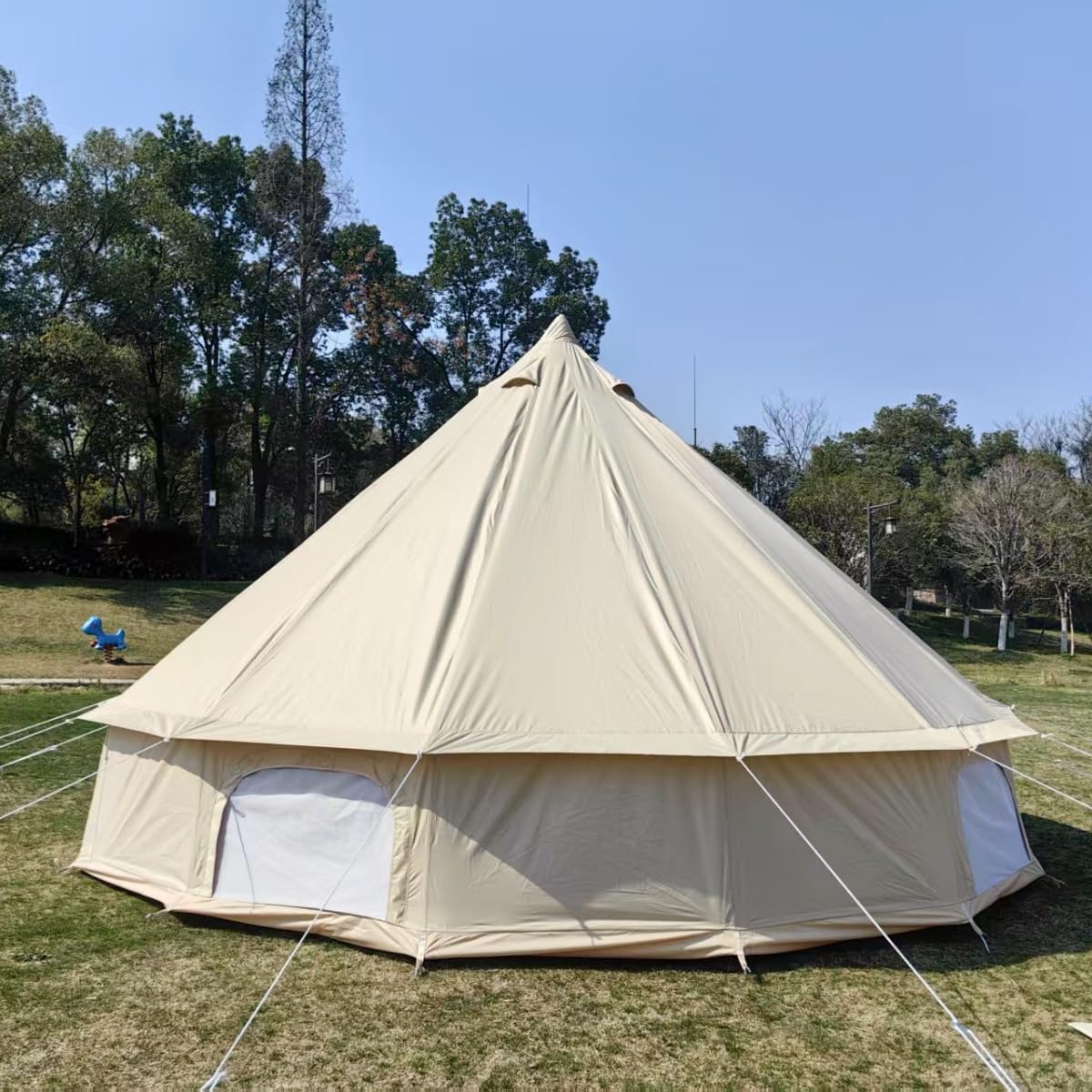 Outdoor Glamping 300D Oxford 5 m namiot kempingowy 5 m namiot jurty z szytym grubym arkuszem, na kemping lub festiwale