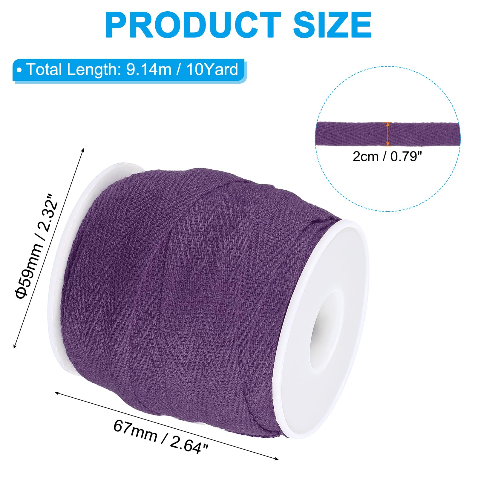 PATIKIL 19mm x 33feet Flat Drawstring Cord Drawstring Replacement Soft Drawstring Cotton Draw Cord Sweatpants Sports Sweatshirts Hoodie Draw Cord Replacement - Image 2