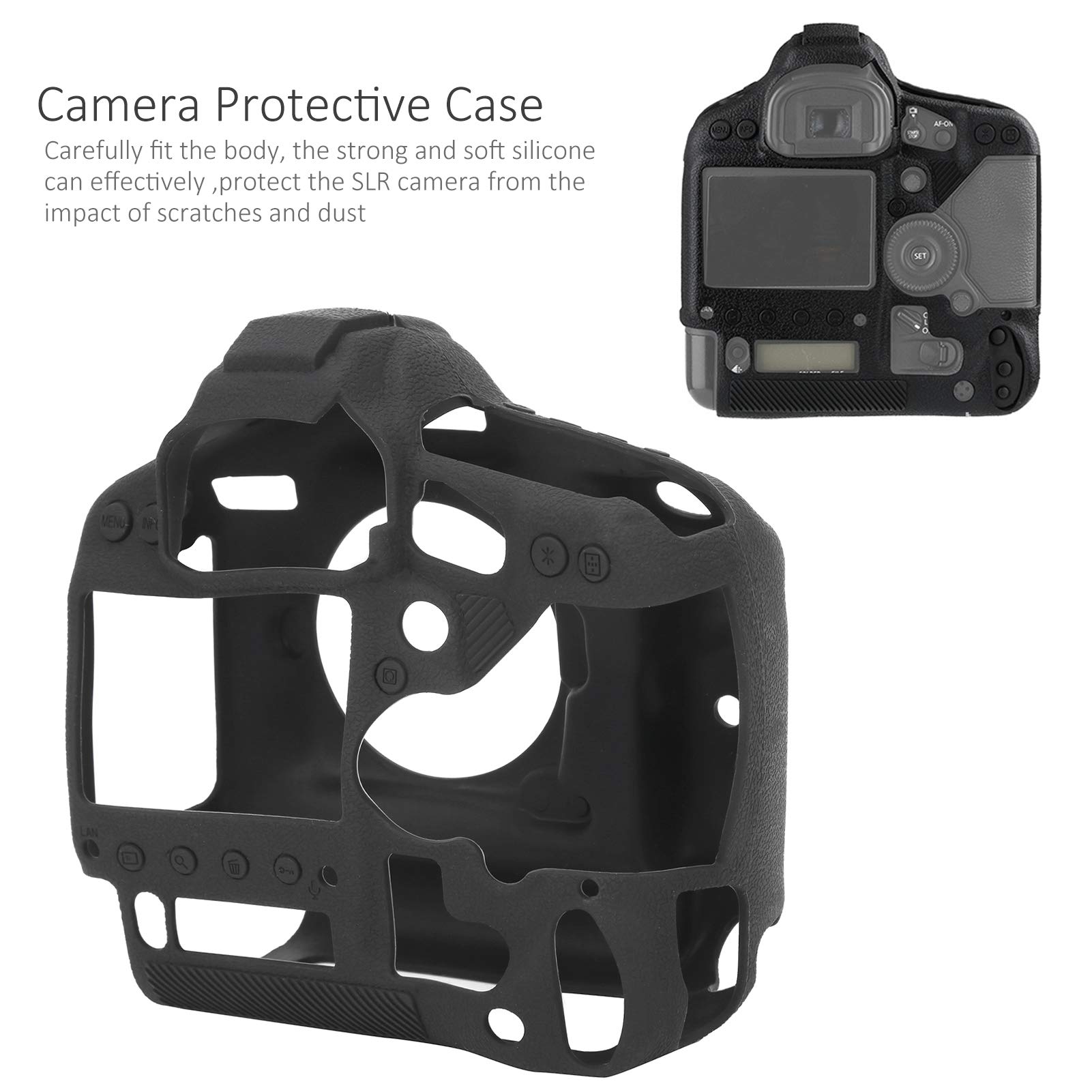 Cover in Silicone per Fotocamera, Custodia Protettiva di Alta qualità per 1DX/1DXII/1DXIII, Morbida e Leggera, Ideale per L'uso Esterno, 1 unità