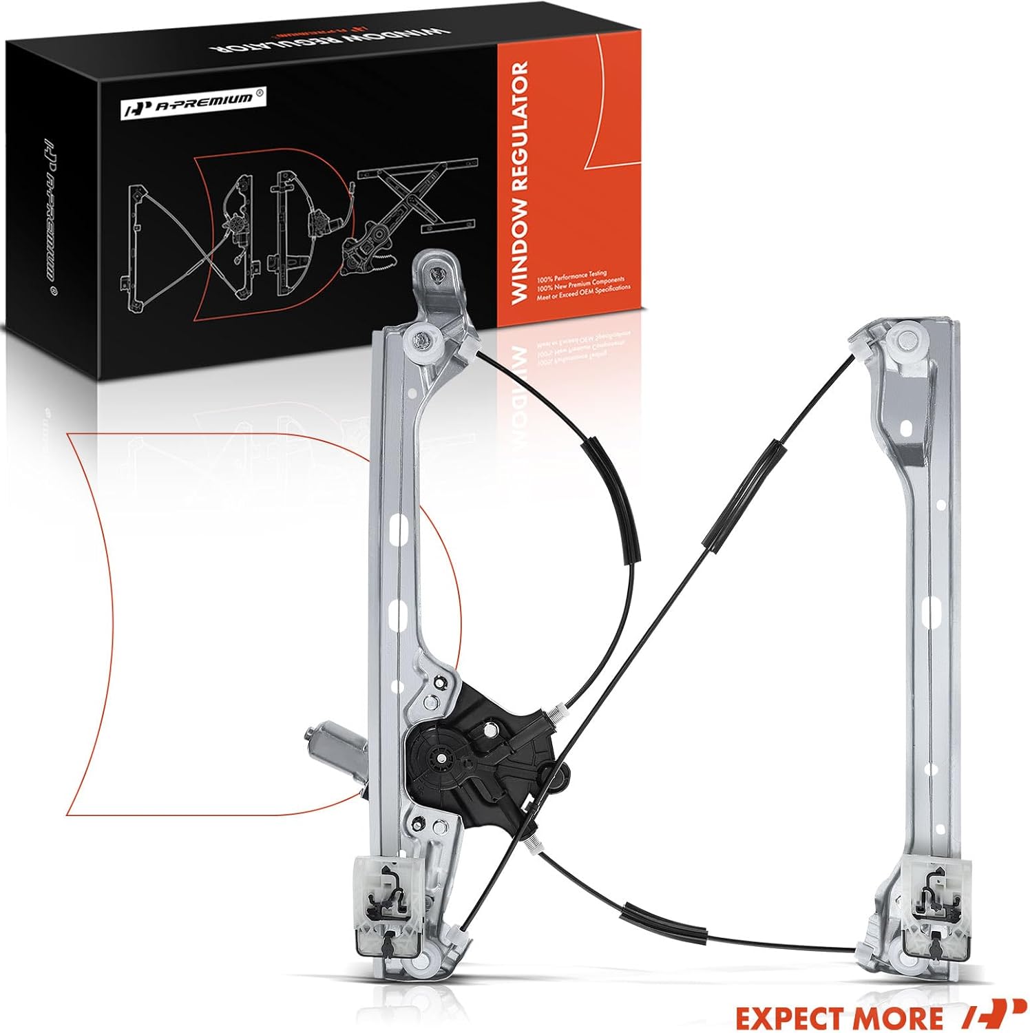 A-Premium Power Window Regulator with Motor Front Passenger Side Compatible with GMC Acadia 2017-2021 & Chevrolet Blazer 2019-2021, Front Right Passenger Side