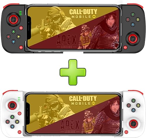 Megadream Controlador de juego móvil Gamepad para iPhone iOS Android PC funciona con iPhone131211X, iPad, Samsung Galaxy, Motorola, TCL, tableta,