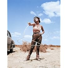 Elizabeth Taylor With Lasso Photo REPRINT RP - Photo Art Print by PHOTOOH! 8 x 10 GLOSSY PRINT