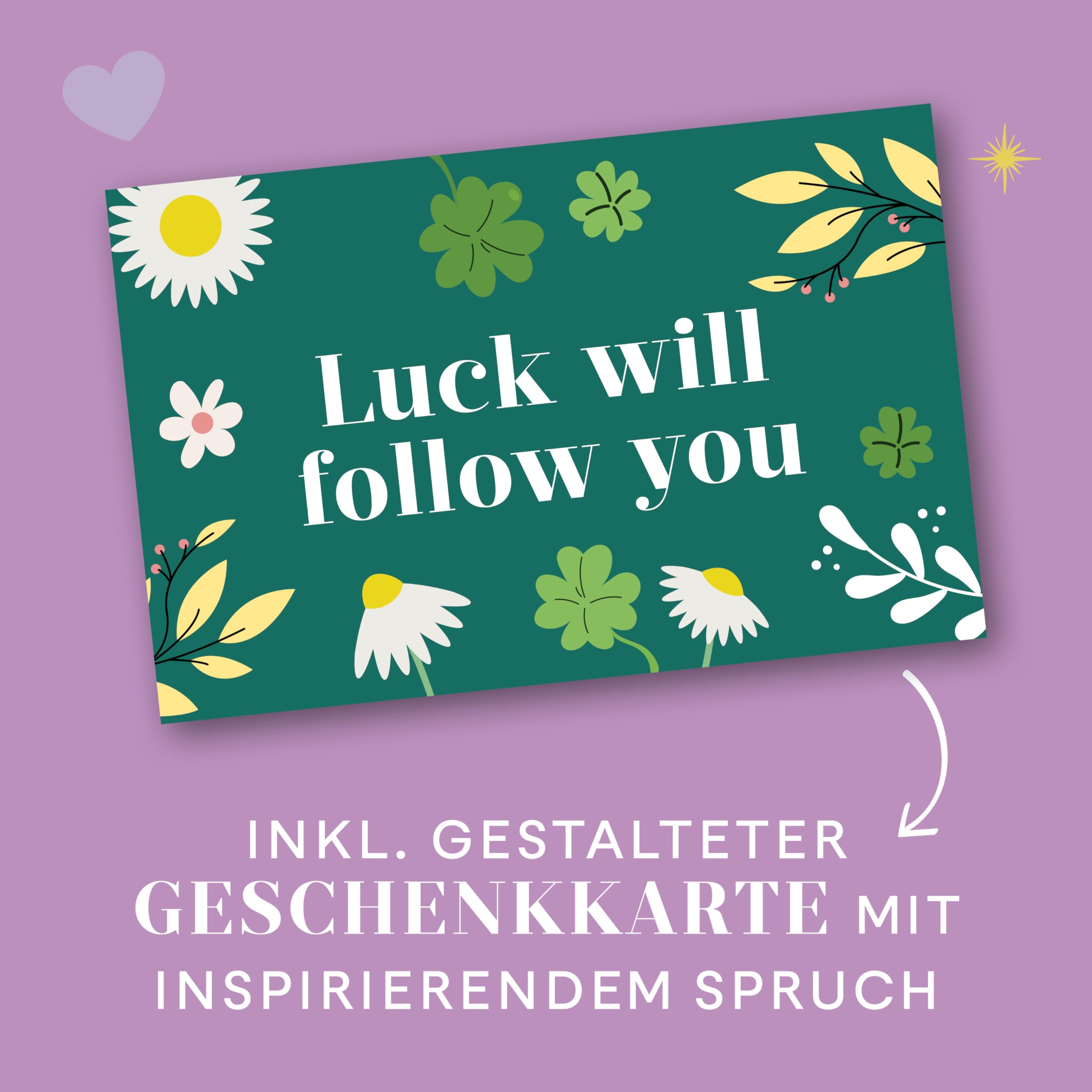 Follow your Feelings - Make your bracelet - Schmuckset Luck VE, 10 Ex.: Anleitung und Material für ein Armband. Mit gestalteter Geschenkkarte