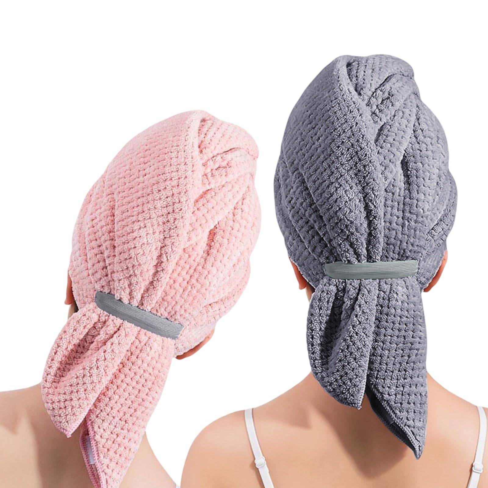 Buxuaaaa Women's H Pineapples Grids Quick Dry Air Towel Wrap For Wet Air Super Absorbent Microfiber Towel Wit Elastic Band For Long Quick Dry Turban
