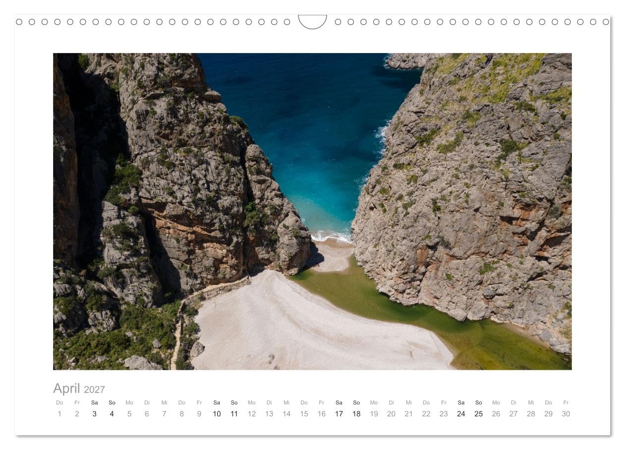 CALVENDO - Mallorca - Natur pur (Wandkalender 2027 DIN A3 quer), Monatskalender: Mallorca's unglaublich schöne Natur im Detail