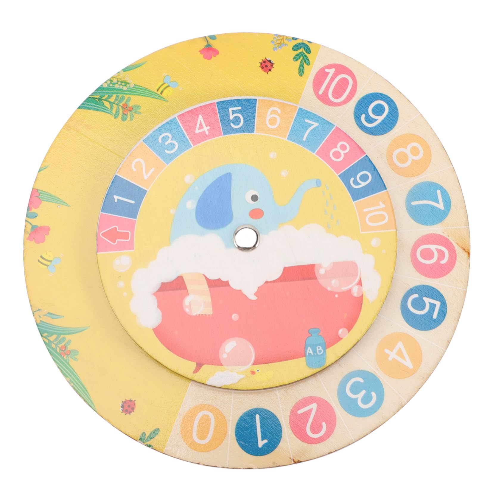 Alipis Montessori Wooden Teaching Clock for Educational Math Learning Tool Analog Clock Model for Classroom Use Time and Math Skills Development