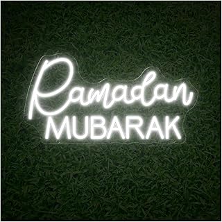 Lumière décorative générique Ramadan Moubarak pour enseigne lumineuse néon 28 cm x 40 cm