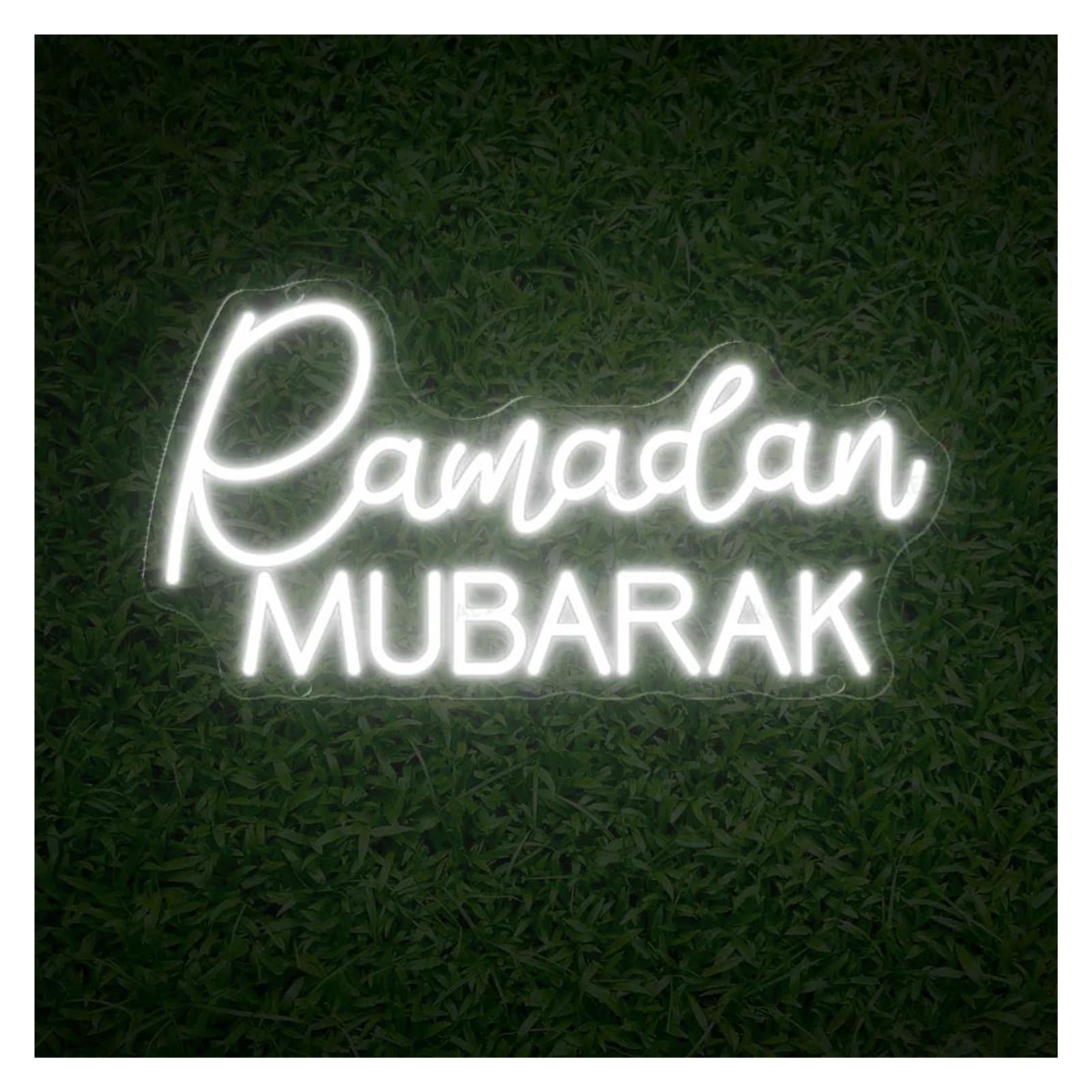 luoliang Illuminazione al neon ﻿Ramadan MUBARAK per decorazione insegne al per neon 28cmx40cm