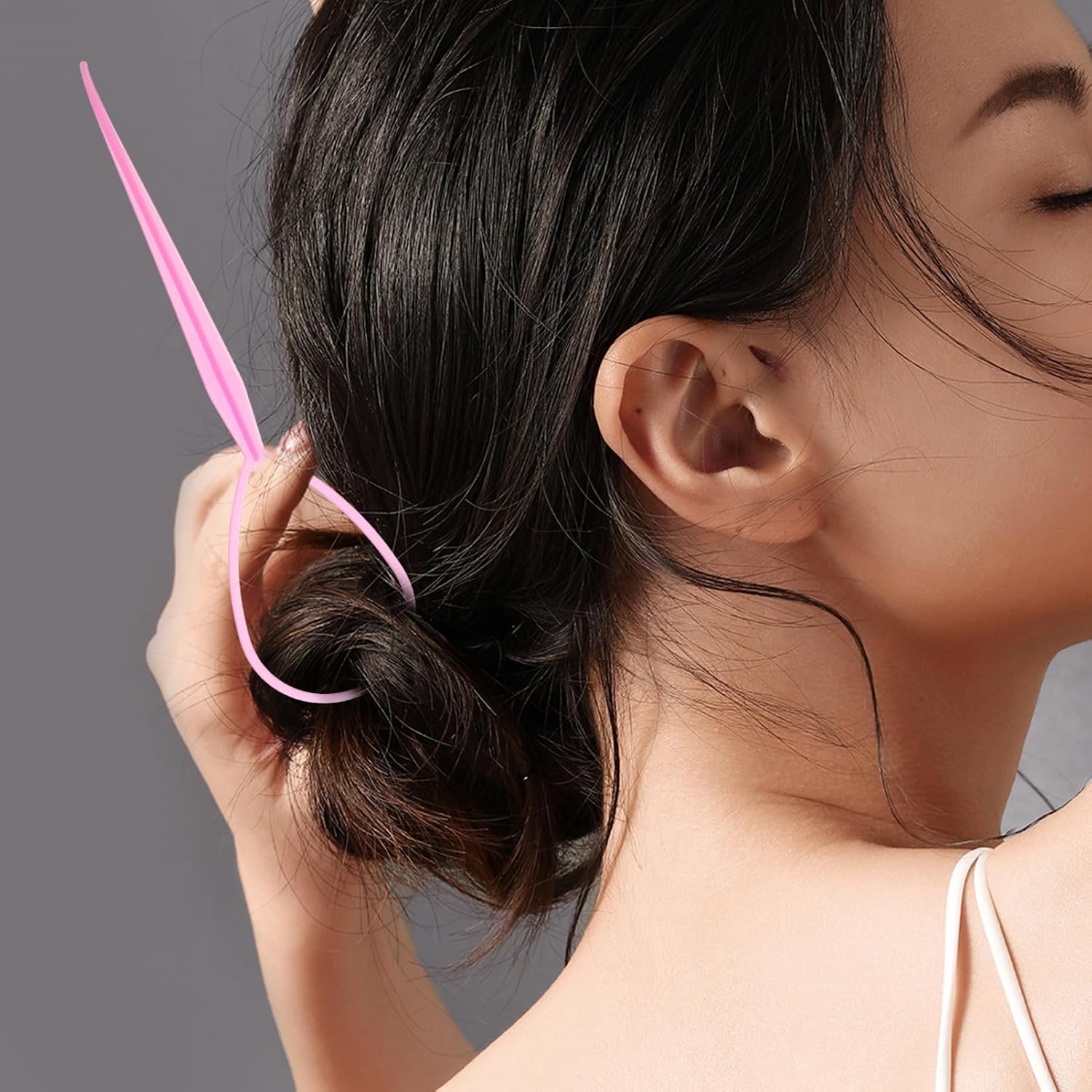 1Set Donut Hair Bun Maker Donut Buns Pins Hair Ties Styling Needle Durable Hair Bun Tools for Women to Create Elegant Hairstyles