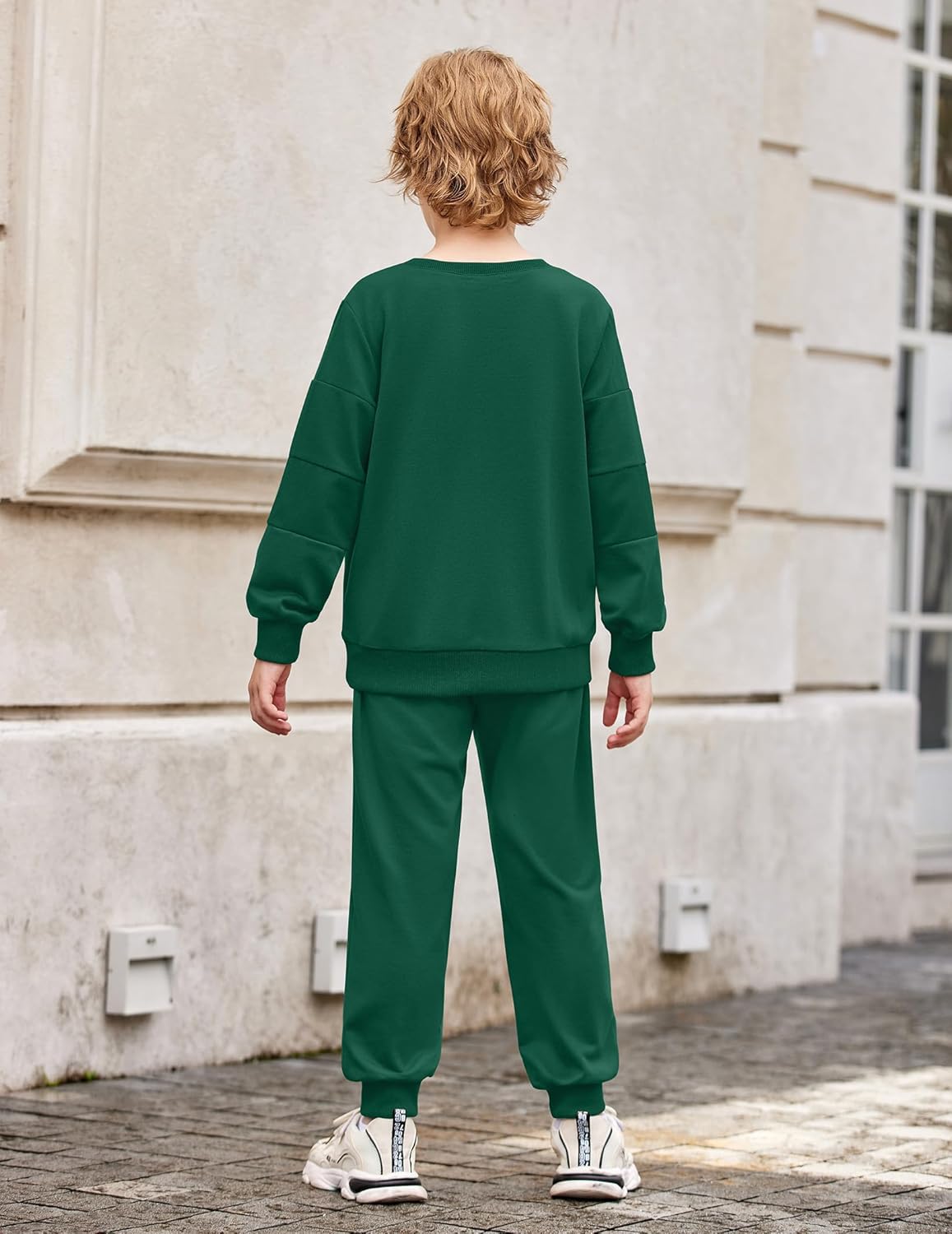 Arshiner Boy Clothes 2 Piece Color Block Sweatshirt and Pants Set Fall Winter Outfit for Toddler and Kids 2-9 Years - Image 5