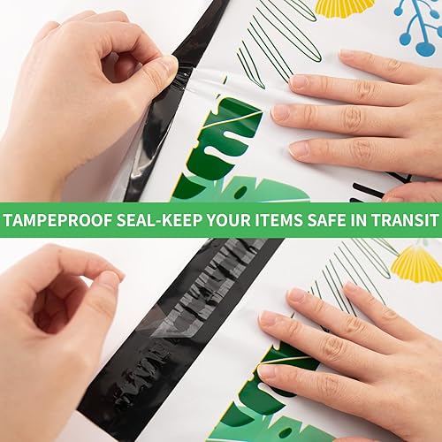 Miniatura 7 de Oududianzi 100 sobres grandes de polietileno, bolsas de envío de 10 x 13 pulgadas, sobres de envío de moda, bolsas de embalaje de plástico,