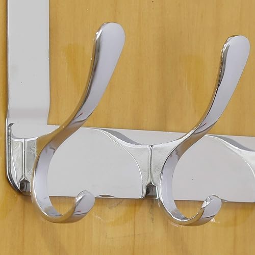 Miniatura 35 de WEBI Ganchos para colgar sobre la puerta, colgador de puerta, toallero sobre la puerta, perchero, toallero para abrigos, ropa, baño, negro, 2