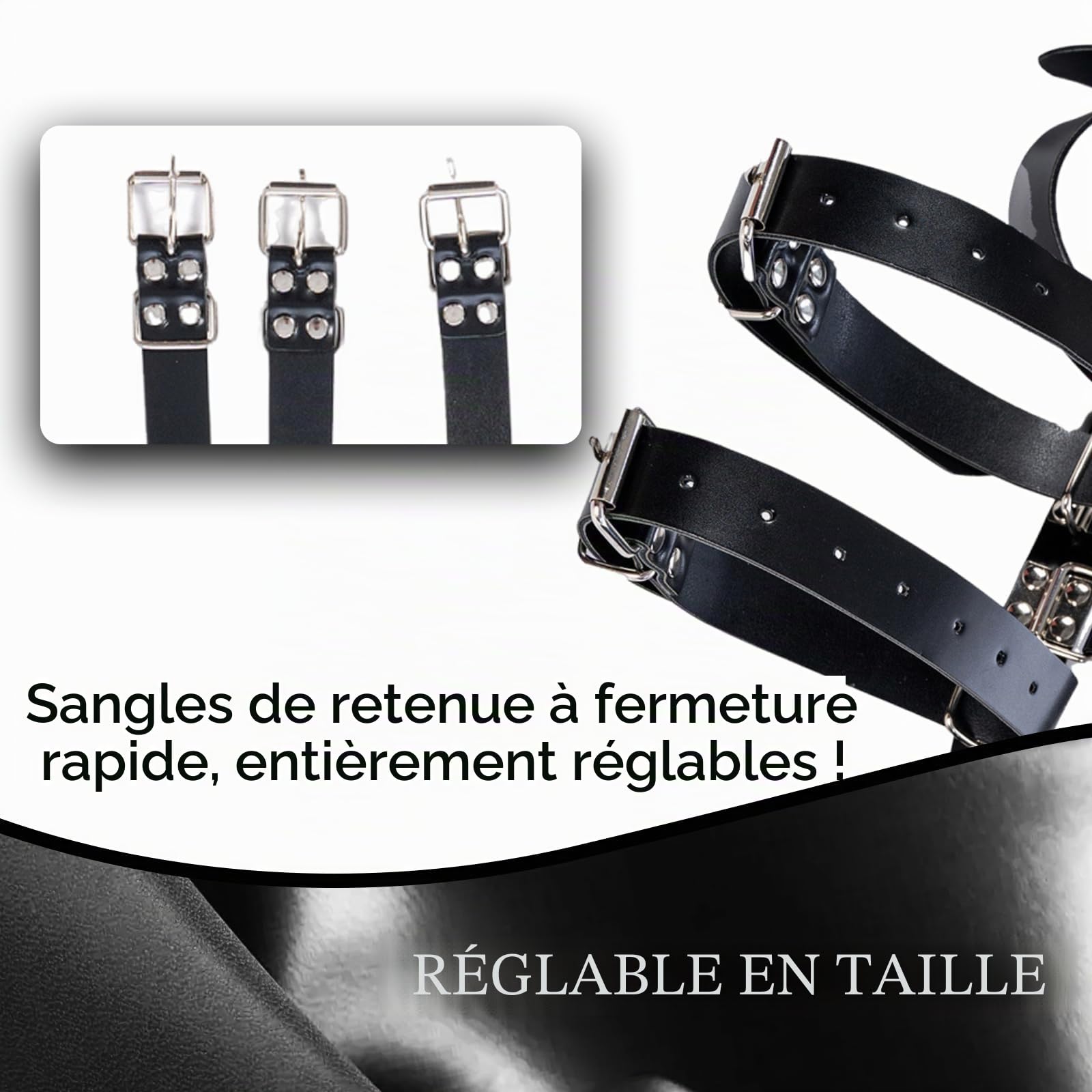 Lingerie BDSM, camisole de force pour hommes, attaches d'auto-bondage femmes, ensemble bondage sexuel, retenue débutants, menottes jeux sexuels, bondage, retenue, professionnelles sexuels