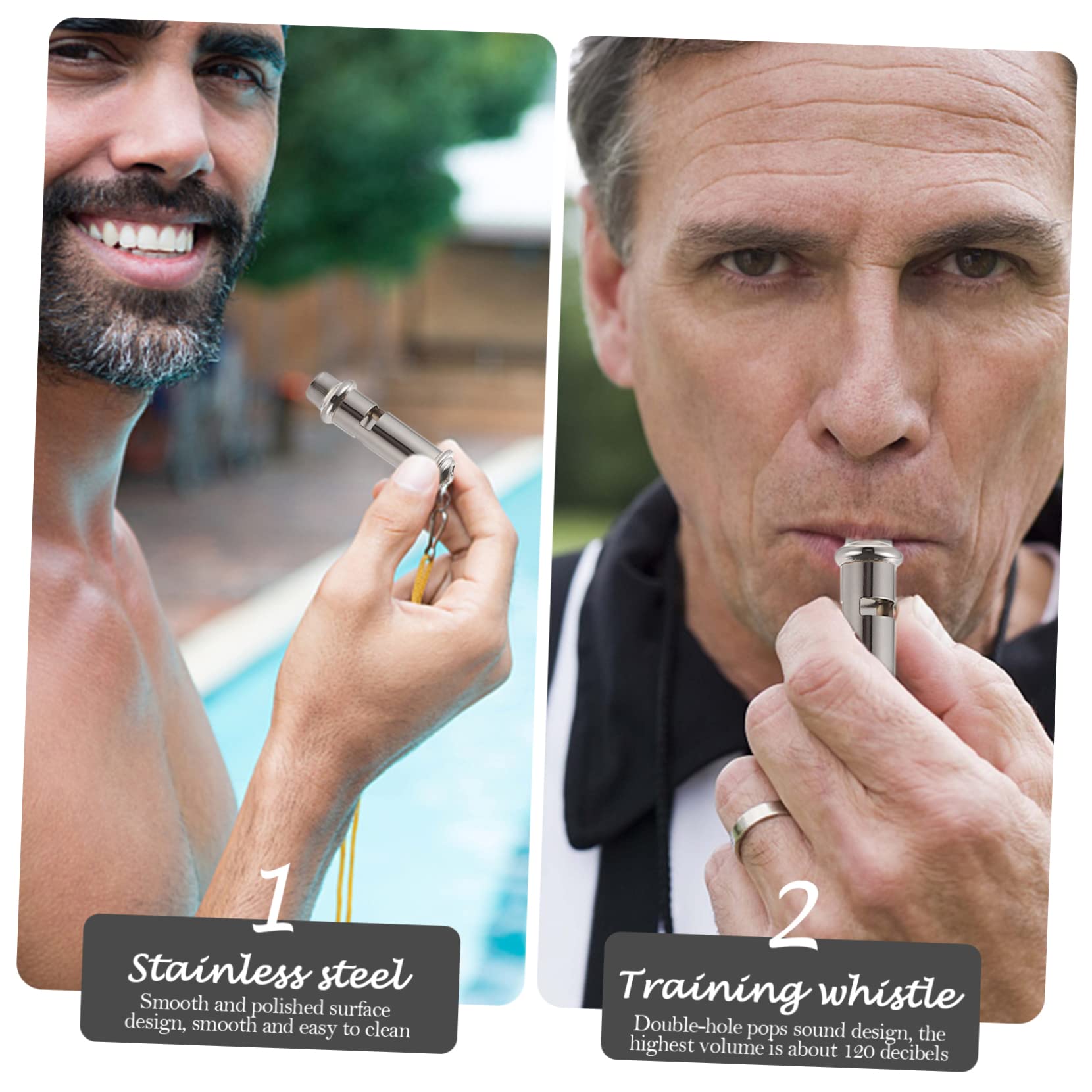 Levemolo Portable Pigeon Whistle Bird Training Tool Stainless Steel Metal Whistle