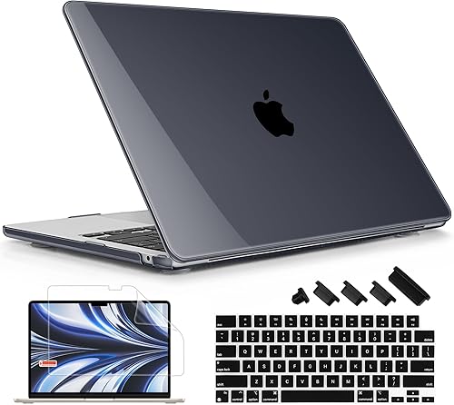 Funda rígida de plástico compatible con MacBook Air de 15 pulgadas M3 A3114 M2 A2941 Releae 2024 2023, funda rígida de plástico con cubierta de
