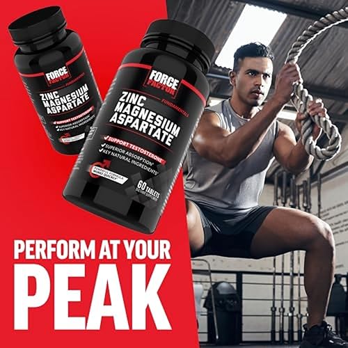Miniatura 7 de Force Factor Aspartato de zinc y magnesio, suplemento de zinc y magnesio para mejorar la recuperación muscular y el rendimiento, promover un mejor