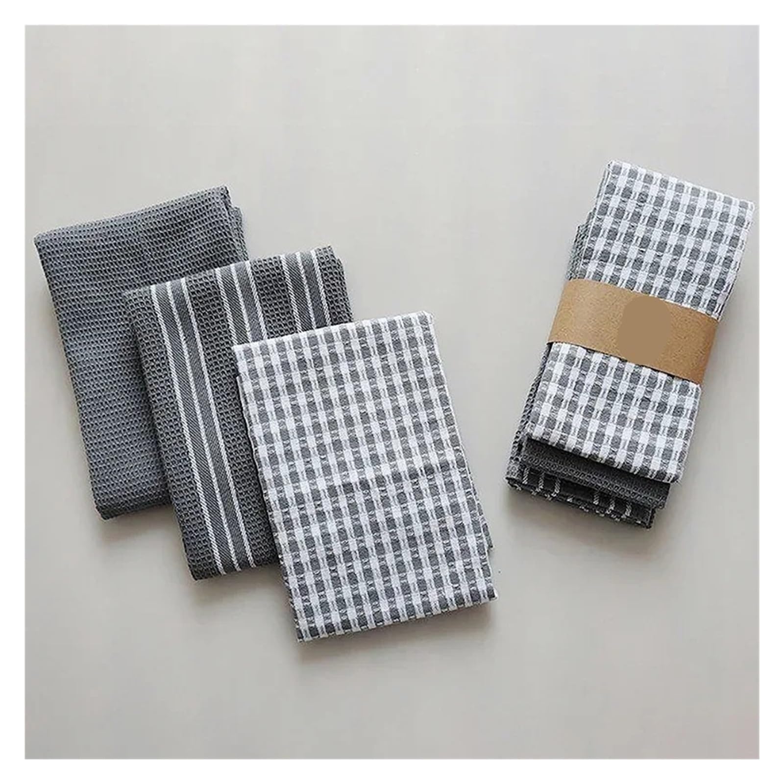 paños de Cocina 3 Piezas paño de Cocina algodón for Platos