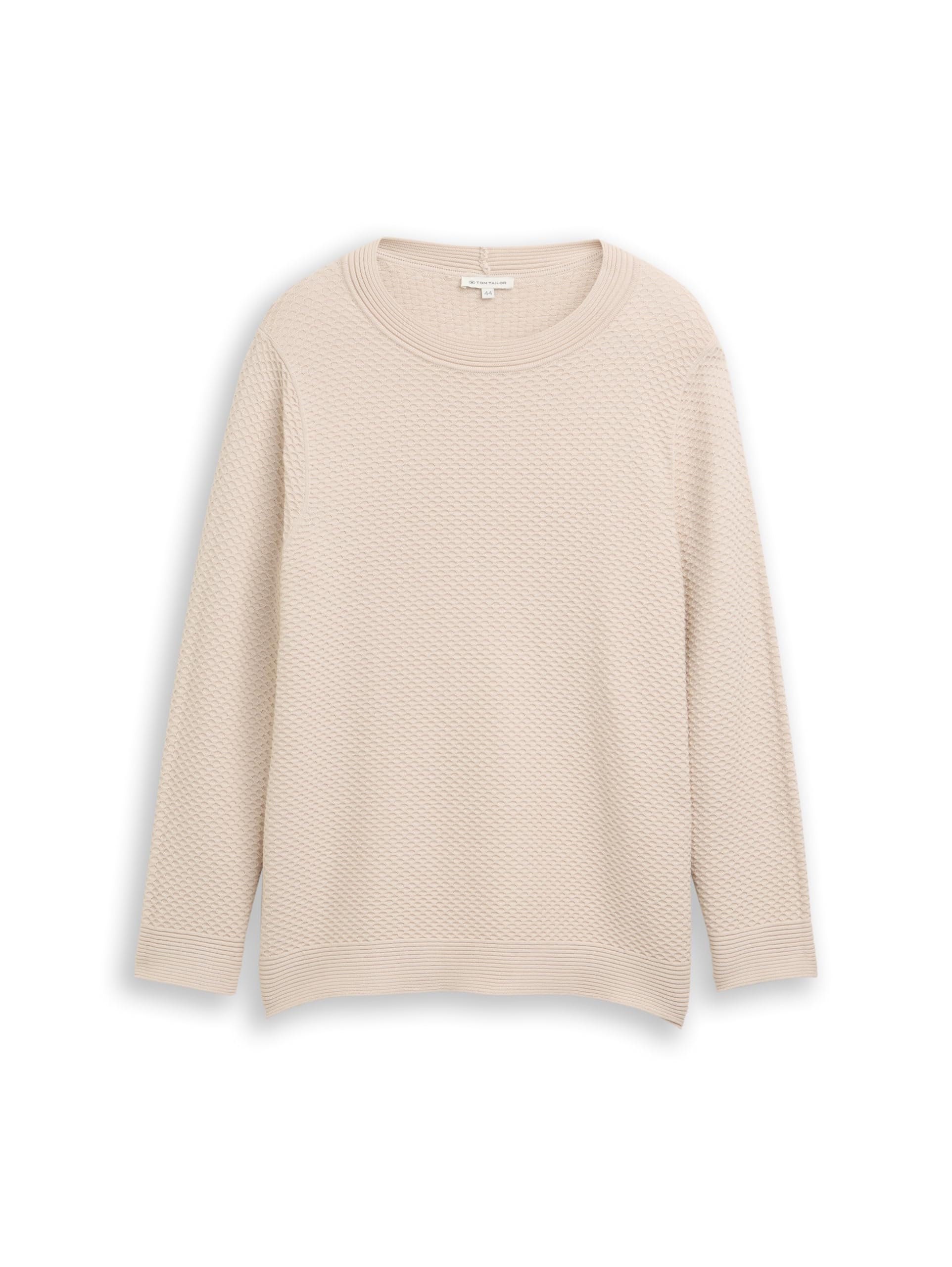 TOM TAILOR Damen Plus Size-Loose Fit Strickpullover aus Baumwolle