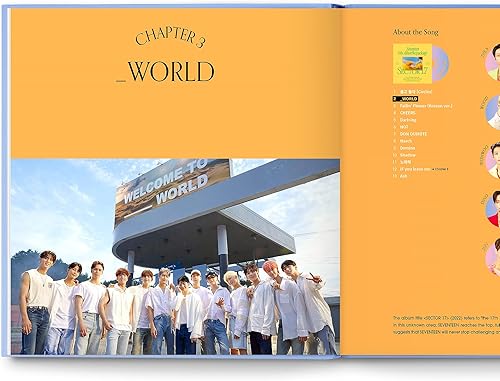 Miniatura 4 de Seventeen Lyrics Inside Global Edition  Producto oficial de Seventeen, 10 Seventeen canciones interpretaciones de letras completas, mercancía de
