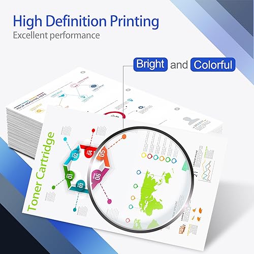 Miniatura 4 de MOLI - Paquete de 1 cartucho de tóner amarillo CLT-Y404S Y404S compatible para Samsung CLT-Y404S 404S Toner para Xpress C430W C430 C43x C480FW