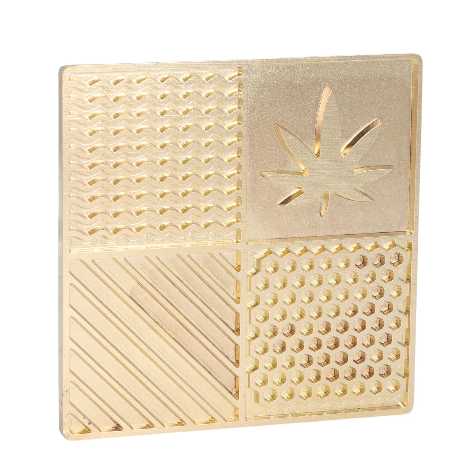 Generic Placa con Sello para Cubitos de Hielo, Bandeja Creativa con Diseño de Hielo de Cobre, Fabricación Rápida de Personalizada para Cócteles, Fiestas, Reuniones en el Hogar, 10x10x0,5 Cm (B04)