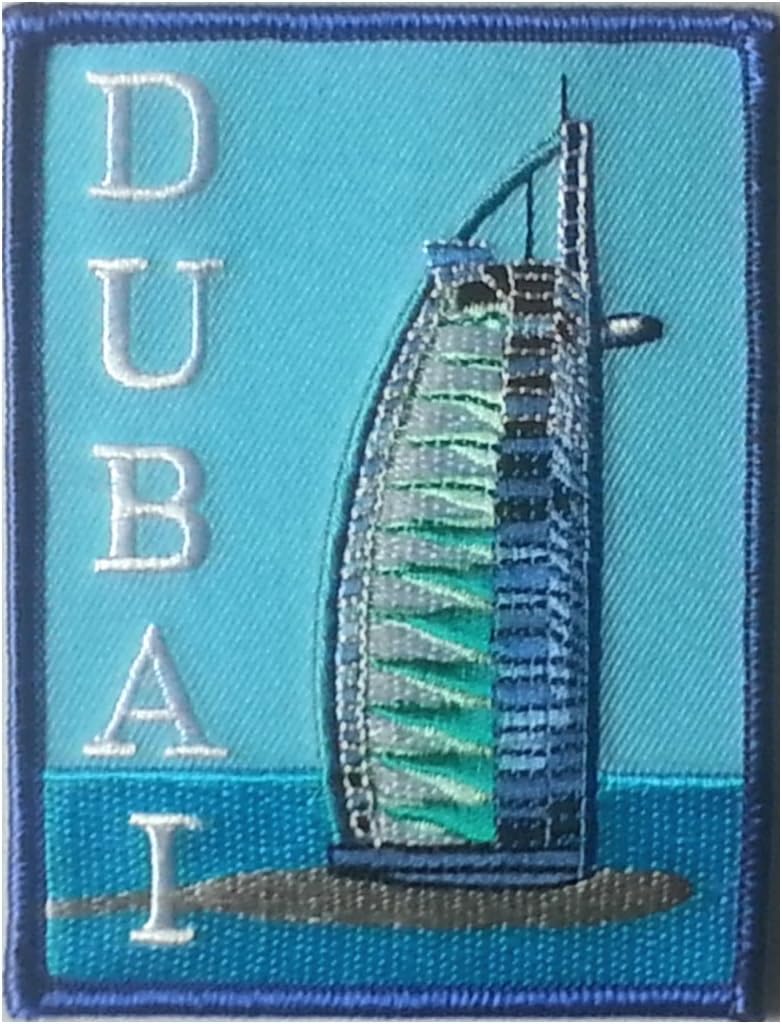 Dubai Embroidered Patch 7.5cm x 10cm