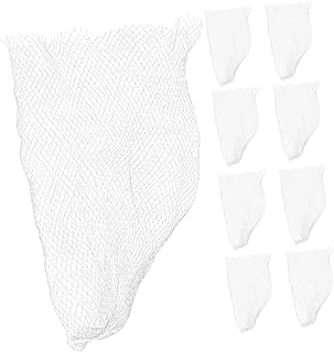 VOSAREA 100Pcs Mesh Bags for Crabs Breathable Storage Bags for Seafood Fruits Vegetables Multi Functional Reusable Grocery Saving Organizer