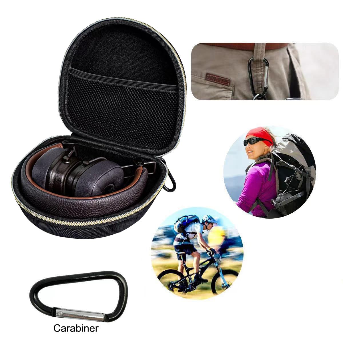 Amazon | オンイヤーBluetoothヘッドホンケース収納キャリー