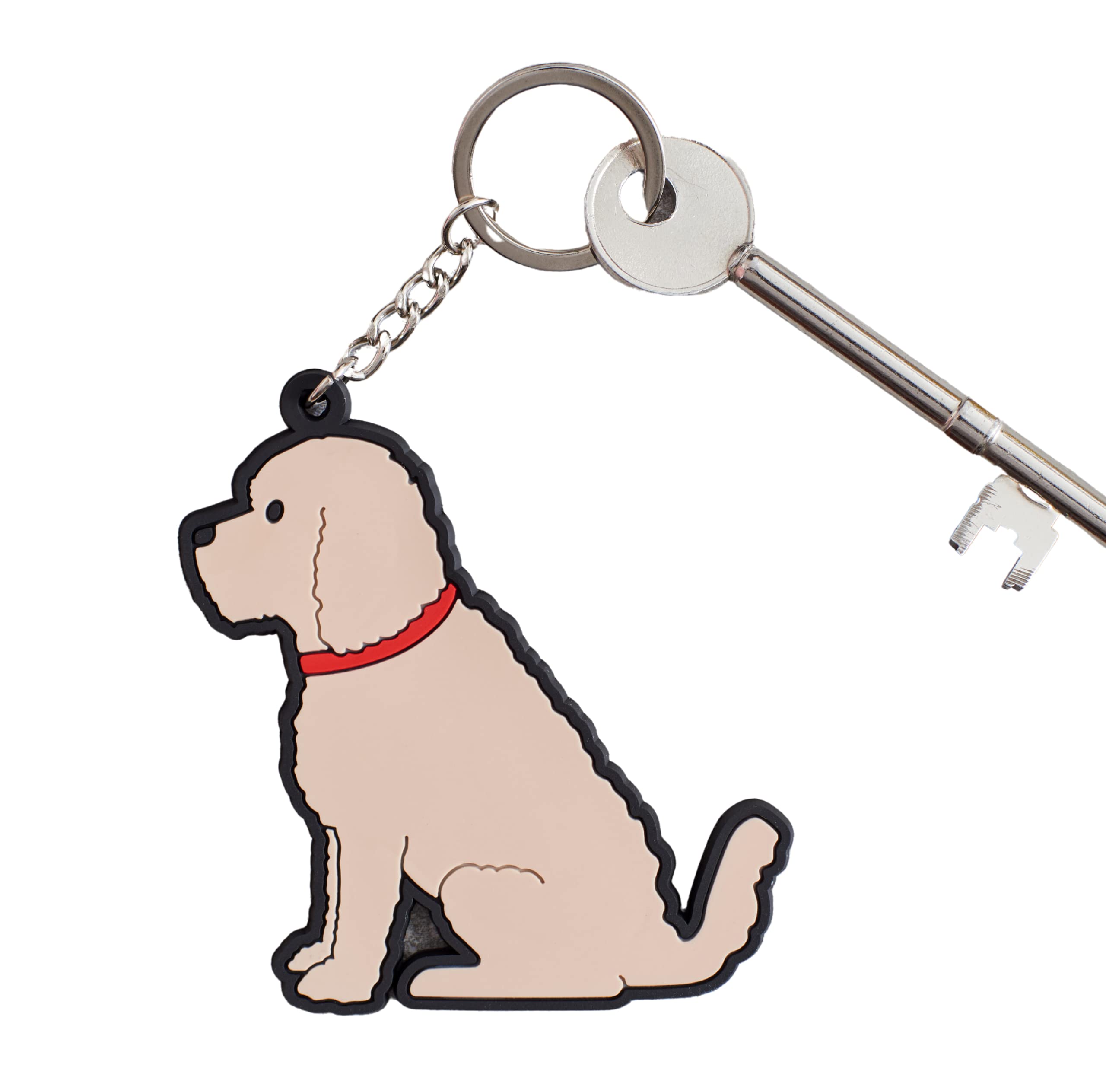 Sweet William Designs Unisex Apricot Cockapoo / Labradoodle (Apricot) Keyring