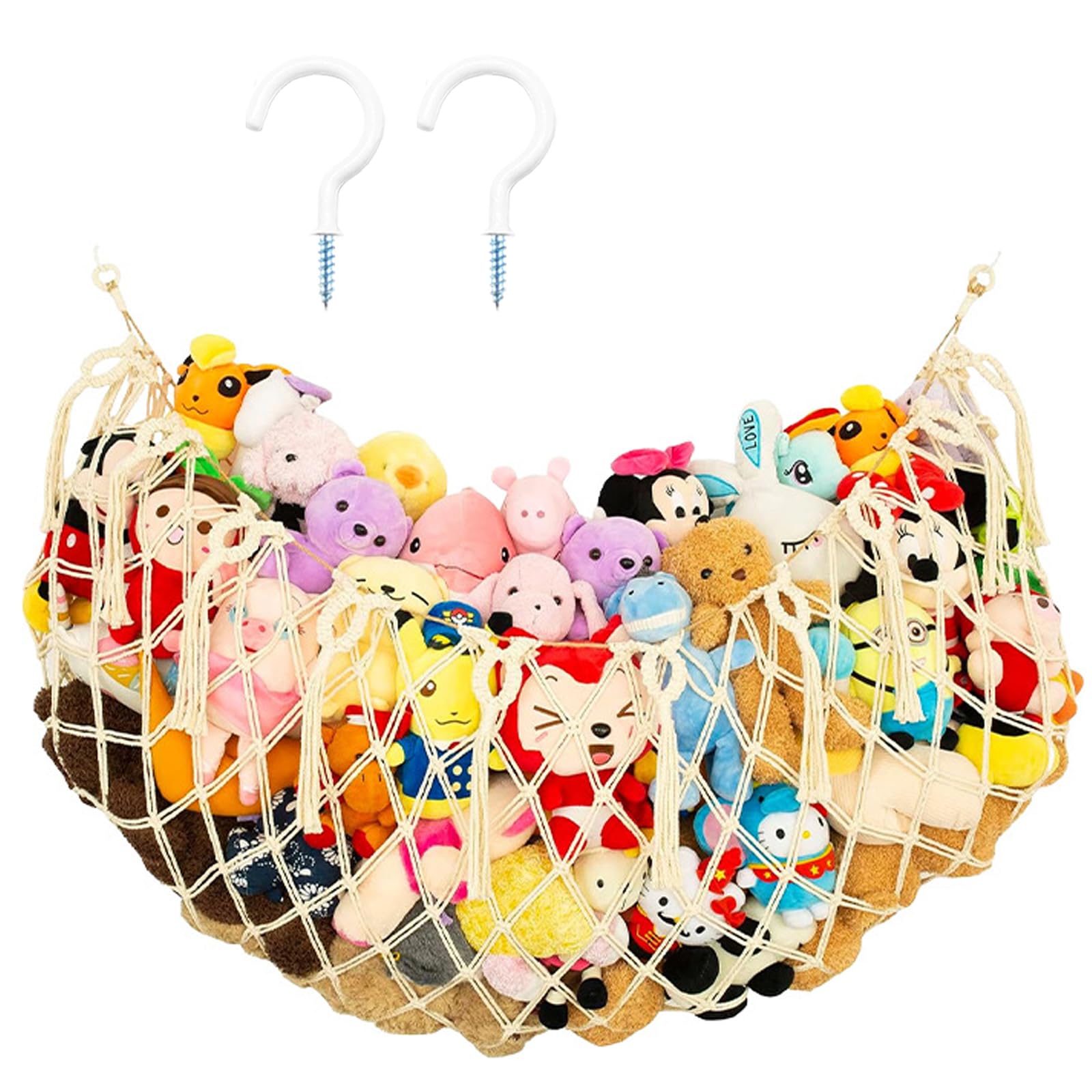 Hamac à Peluches Alrens - Filet De Rangement Mural Pour Chambre D'enfant