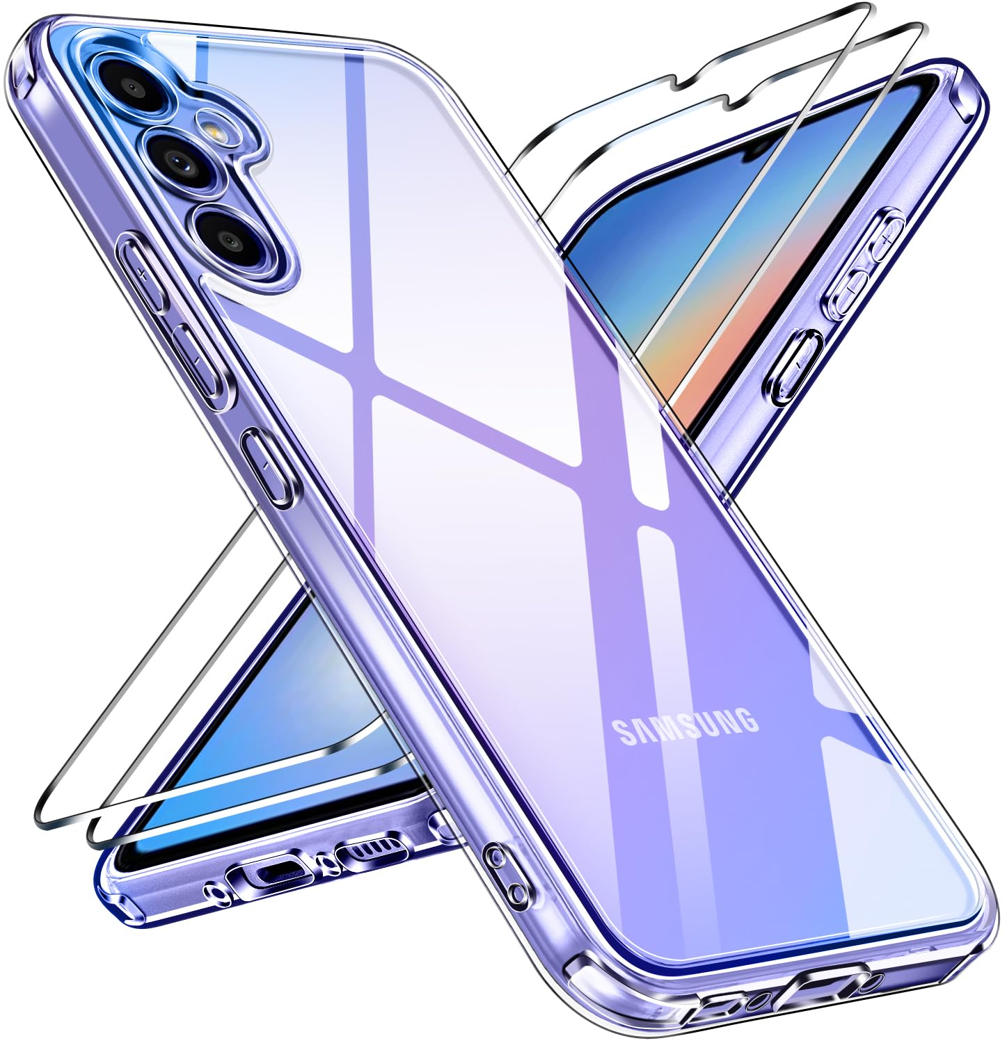 ivoler Clara Funda para iPhone 17, con 2 Piezas Cristal Templado, [Protección Militar] Anti-Amarillo Carcasa Antigolpes Bumper Case Cover - Transparente — view 113