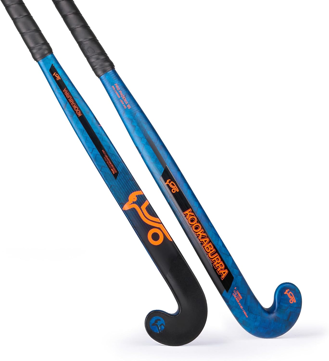 Kookaburra Pro Phoenix 95 Hockey Stick Hockey Stick, Blue and Orange, 37.5 Inch Light
