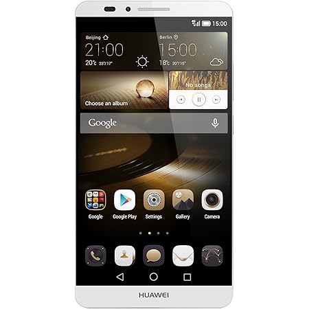 Huawei Ascend Mate 7 Smartphone (6 Zoll (15,2 cm) Touch-Display, 16 GB Speicher, Android 4.4) silber