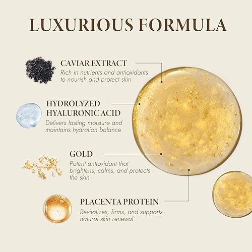 Miniatura 2 de BIOCHEM Golden Placenta Ultra Essence - Suero facial de placenta con lámina dorada, antienvejecimiento, hidratante, reafirmante, arrugas, líneas