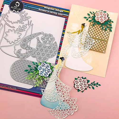 Alinacutle Troqueles troquelados de metal para sitio de boda para hacer tarjetas hechas a mano álbum álbum de recortes Plantilla de artesanía de