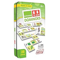 Junior Learning Antonyms Match & Learn Dominoes, Multicolor