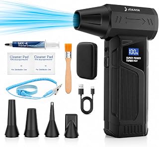 Soplador de Aire Potente con Motor Brushless 110000RPM – Limpieza Profunda sin Cables para PC, Teclado y Coche – Ideal como Aire Comprimido Limpieza PC para Profesionales y Gamers