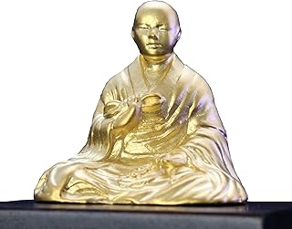 高野山伝燈大阿闍梨・菅澤照真師開眼入魂「弘法大師」 純銀製24金鍍金 真言宗の開祖・空海