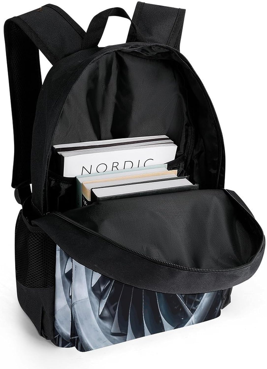 Jet Engine Backpack Daypack Travel Backpack | Lightweight Casual Laptop Backpack for Women Men Aesthetic Travel Bag for Weekender Business Hiking Outdoor