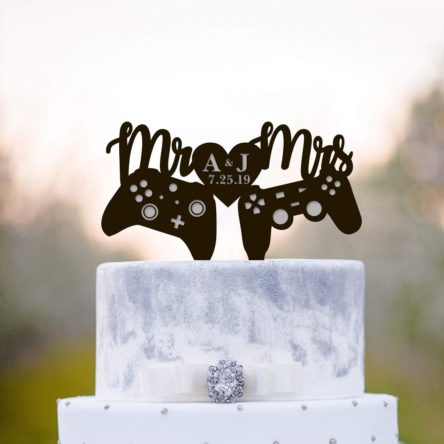 Gamer Wedding Cake Topper Gamers Wedding Cake Topper Video Game