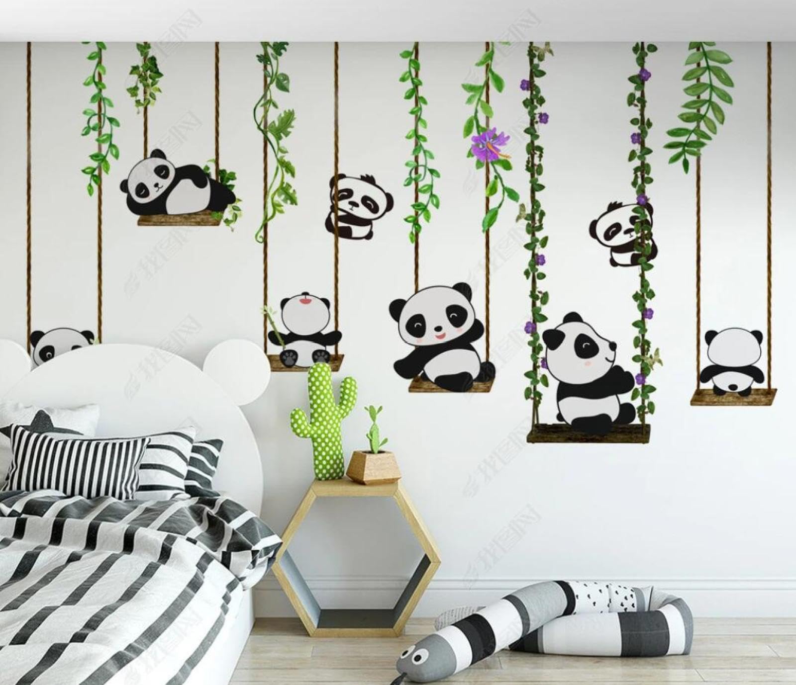 Amis Pandas - papier peint panoramique de grande qualité avec livraison gratuite