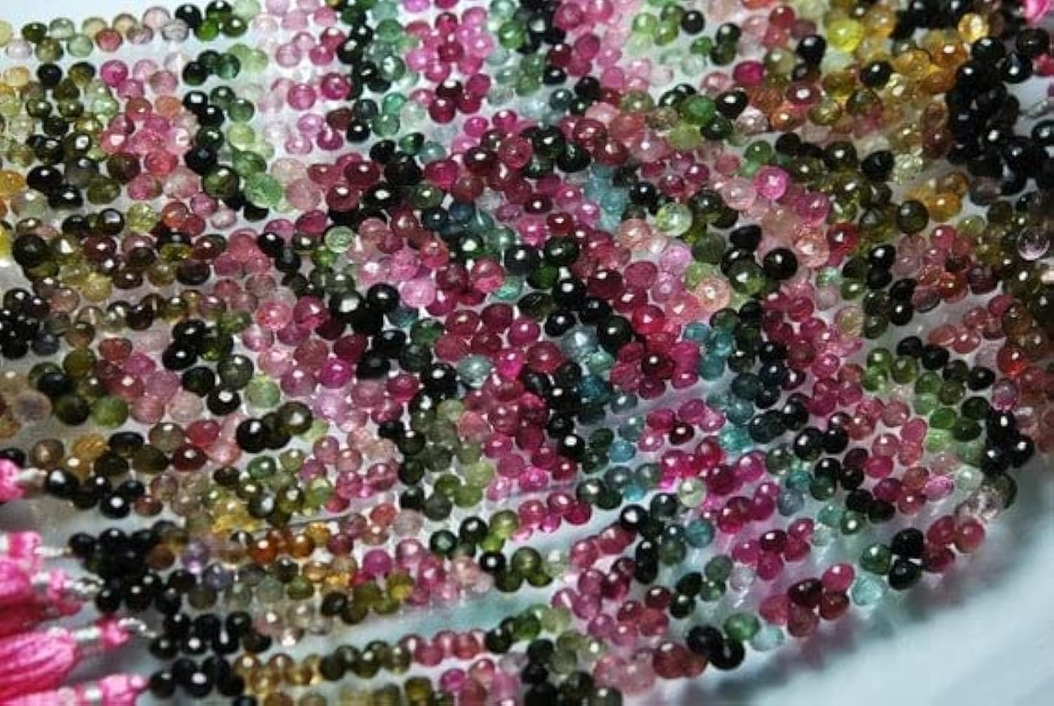 Tourmaline naturelle éclat durable perles oignon contre bijoux ternes