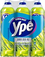 Ypê Pack Detergente Capim-Limão 500ml (6 unidades)