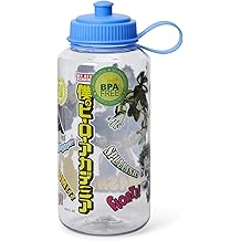My Hero Academia Heroes & Perks Large Plastic Water Bottle | Features Fan-Favorite Boku No Hero Characters | Holds 32 Ounces